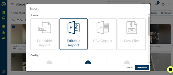 Report and Exports